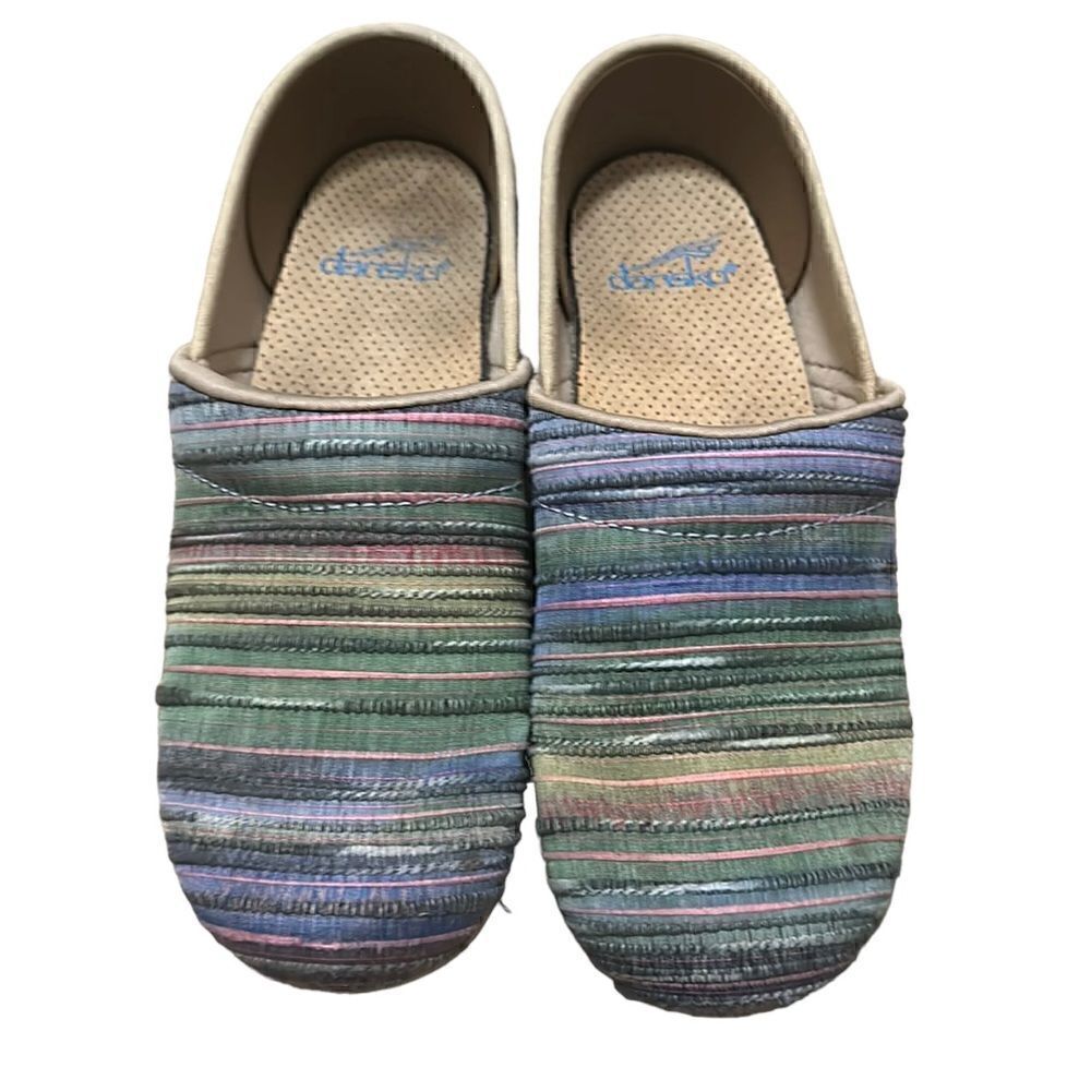 Dansko | Jute Pro Stripe Weave Textured Vegan Clog Medical Shoes | 5.5-6 36